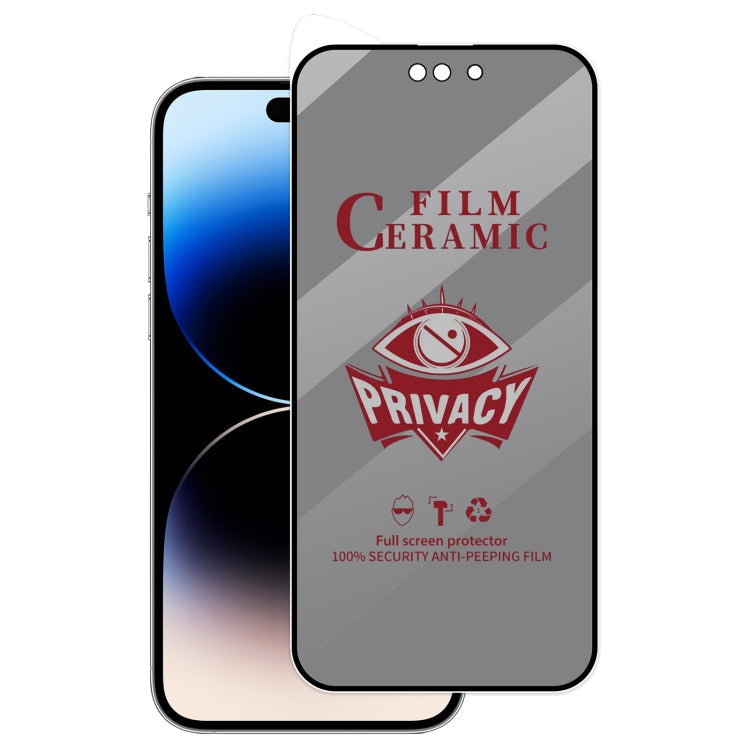Frendorf | Für iPhone 14 Pro Max Vollschutz HD Datenschutz Keramikfolie