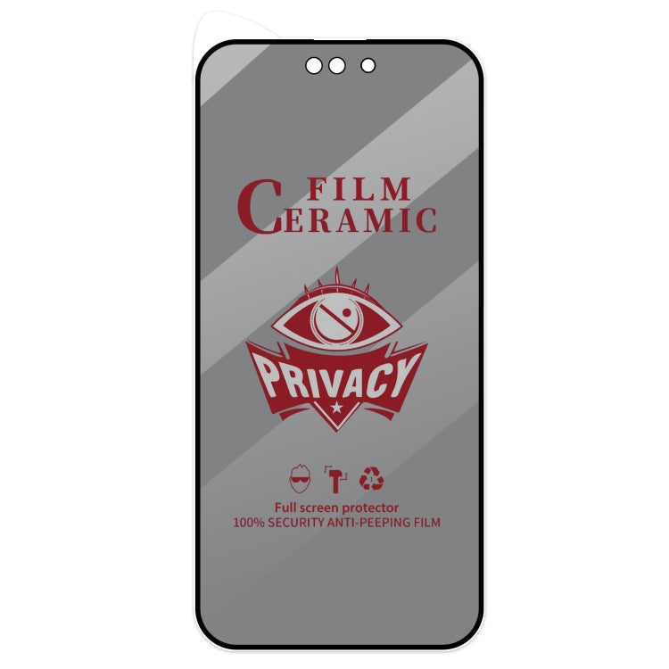 Frendorf | Für iPhone 14 Pro Max Vollschutz HD Datenschutz Keramikfolie