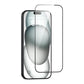 Frendorf | Für iPhone 16 Plus USAMS 0.3mm 9D Hochalumina Vollbild gehärtete Folie (Schwarz)