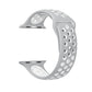 Frerndorf | Für Apple Watch Ultra 49mm & Watch Ultra 2 49mm / Series 9 & 8 & 7 45mm / SE 3 & SE 2 & 6 & SE & 5 & 4 44mm / 3 & 2 & 1 42mm Sport Silikon-Uhrenarmband Standard Edition (Grau Weiß)