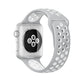 Frerndorf | Für Apple Watch Ultra 49mm & Watch Ultra 2 49mm / Series 9 & 8 & 7 45mm / SE 3 & SE 2 & 6 & SE & 5 & 4 44mm / 3 & 2 & 1 42mm Sport Silikon-Uhrenarmband Standard Edition (Grau Weiß)