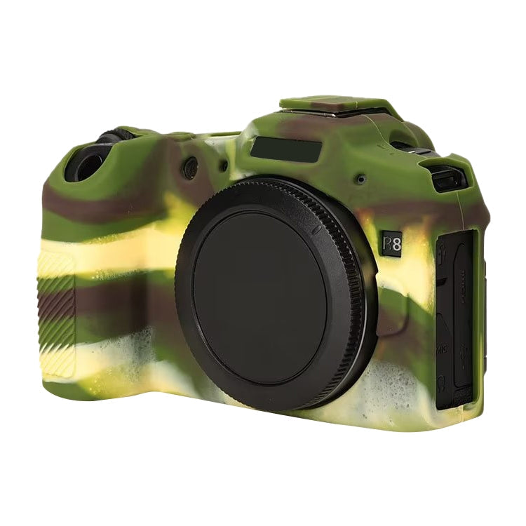 Frendorf | Voor Canon EOS R8 Zachte Siliconen Beschermhoes (Camouflage)