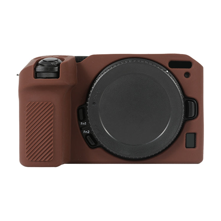 Frendorf | Voor Nikon Z 30 Zacht Siliconen Beschermhoes met Lensdeksel (Koffie)