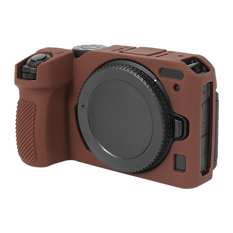 Frendorf | Voor Nikon Z 30 Zacht Siliconen Beschermhoes met Lensdeksel (Koffie)