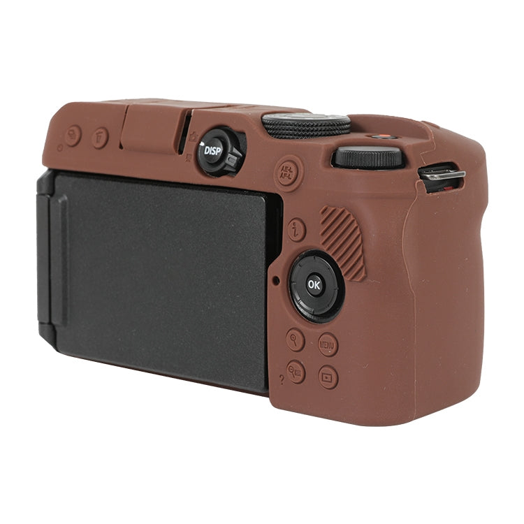Frendorf | Voor Nikon Z 30 Zacht Siliconen Beschermhoes met Lensdeksel (Koffie)