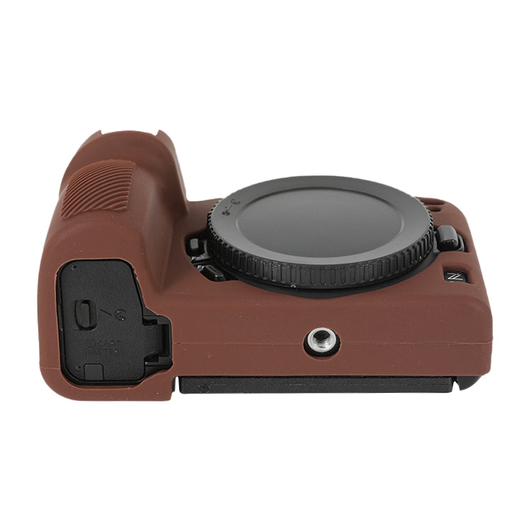 Frendorf | Voor Nikon Z 30 Zacht Siliconen Beschermhoes met Lensdeksel (Koffie)