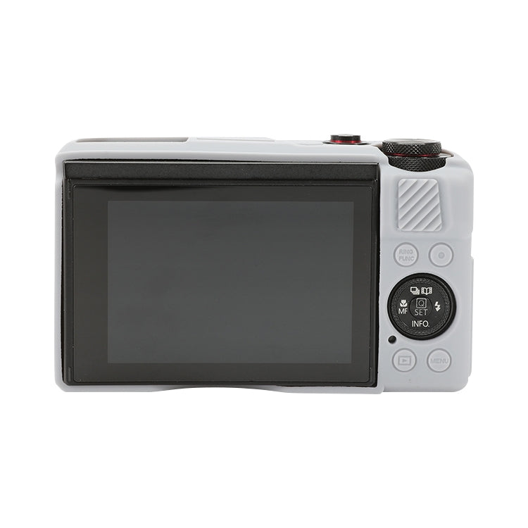 Frendorf | Für Canon PowerShot G7 X Mark II / G7X2 Weiche Silikon-Schutzhülle mit Objektivdeckel (Grau)