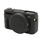 Frendorf | Für Canon PowerShot G7 X Mark II / G7X2 Weiche Silikon-Schutzhülle mit Objektivdeckel (Schwarz)