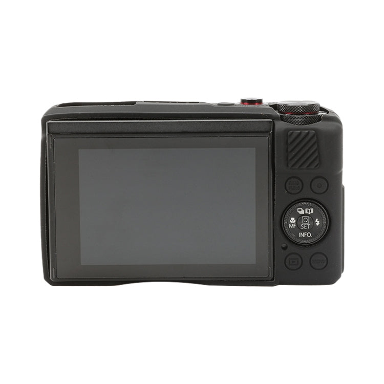 Frendorf | Für Canon PowerShot G7 X Mark II / G7X2 Weiche Silikon-Schutzhülle mit Objektivdeckel (Schwarz)
