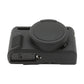 Frendorf | Für Canon PowerShot G7 X Mark II / G7X2 Weiche Silikon-Schutzhülle mit Objektivdeckel (Schwarz)