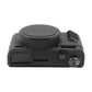 Frendorf | Für Canon PowerShot G7 X Mark II / G7X2 Weiche Silikon-Schutzhülle mit Objektivdeckel (Schwarz)
