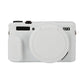 Frendorf | Voor Canon PowerShot G7 X Mark II / G7X2 Zachte Siliconen Beschermhoes met Lensdeksel (Wit)