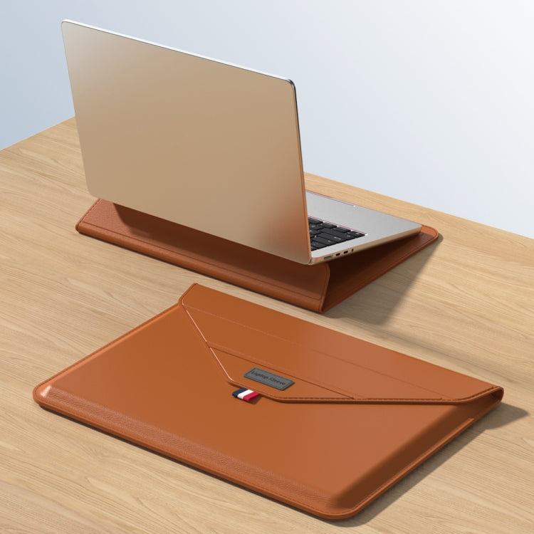 Frendorf | Für 15.4/15.6/16.1 Zoll Hülle Halter Laptop Sleeve Tasche (Braun)