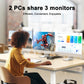 Frendorf | KC-KVM203DH 8K 30Hz USB3.0 DP+DP+HDMI Triple Monitors KVM Switch, AU Plug