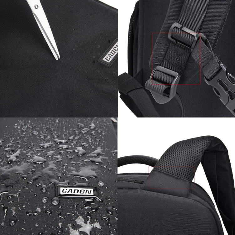 Frendorf | CADeN W9 Reis Lens Pouch Bag Drone Camera Backpack Bag(Zwart)