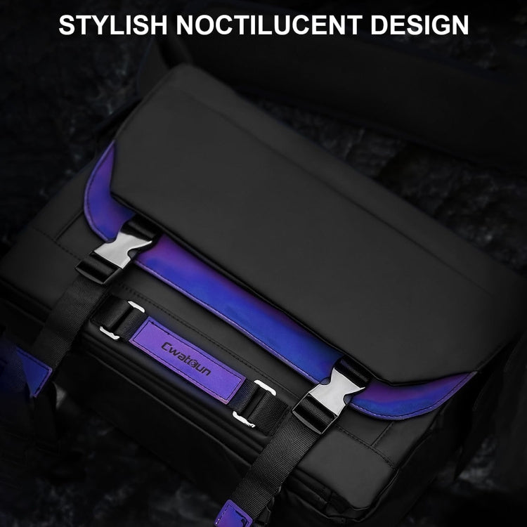 Frendorf | Cwatcun D85 Kamera Tasche Seitlicher Schnellzugriff Kamera Messenger Tasche wasserdichter Beutel, Größe: 36,5 x 17 x 26cm Groß (Schwarz)