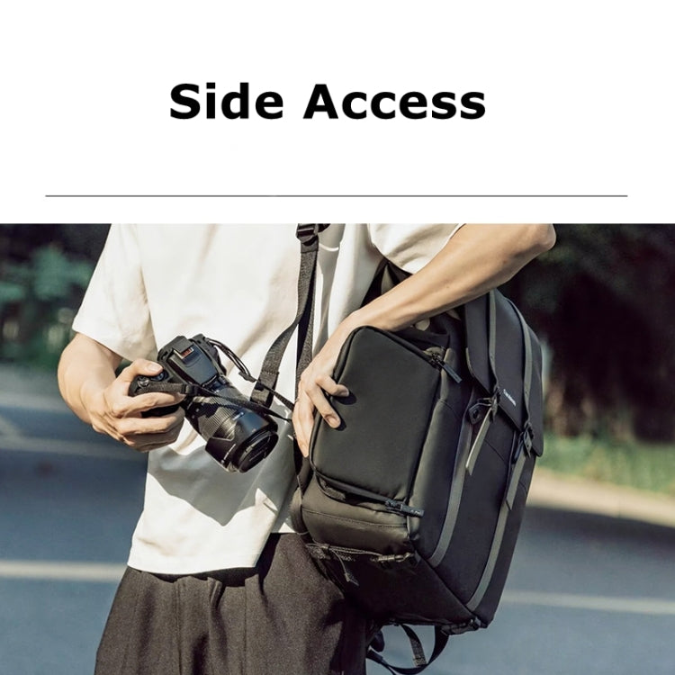 Frendorf | Cwatcun D86 Kamera Rucksack DSLR Spiegellose Kamera Wasserdichter Beutel, Größe: 28 x 15 x 41 cm Klein (Schwarz)