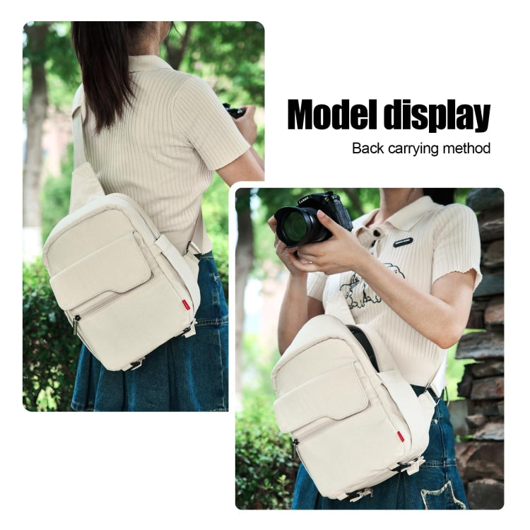 Frendorf | Cwatcun D93 Kameratas Canvas Schoudertas, Maat: 21 x 14 x 30 cm Beige