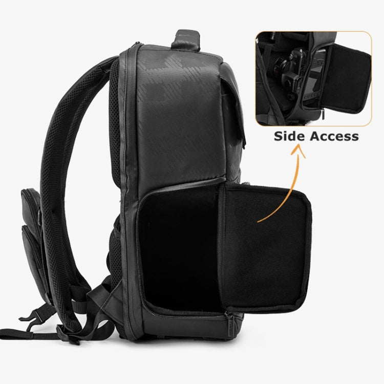 Frendorf | Cwatcun D97 Professionele Fotografie Tas Mirrorless/SLR Multifunctionele Rugzak Camera Tas, Grootte: 44 x 34 x 20,5cm (Zwart)