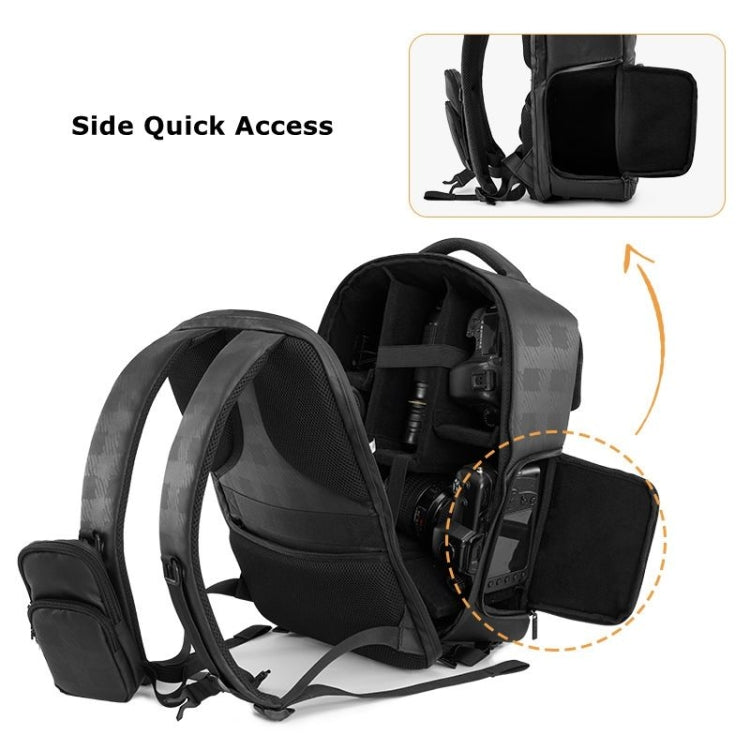 Frendorf | Cwatcun D97 Professionele Fotografie Tas Mirrorless/SLR Multifunctionele Rugzak Camera Tas, Grootte: 44 x 34 x 20,5cm (Zwart)