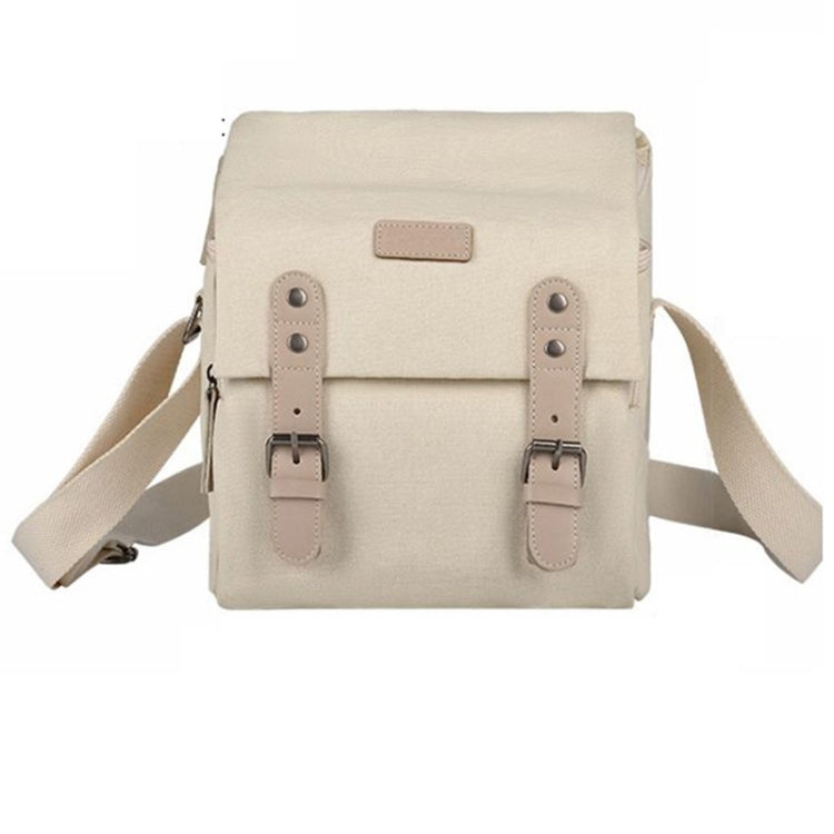 Frendorf | Cwatcun N1 Retro Multifunktionale Canvas Wasserdichte Digitalkamera Fototasche, Größe: 22,5 x 14,5 x 27 cm Beige