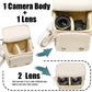 Frendorf | Cwatcun N1 Retro Multifunctionele Canvas Waterdichte Digitale Camera Fotografie Tas, Size: 18 x 12,5 x 21cm Beige