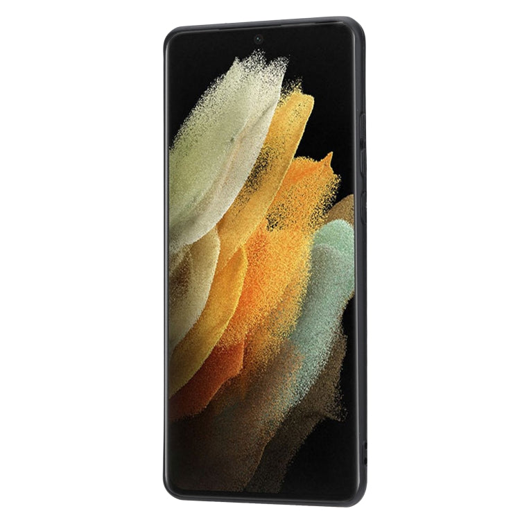 Frendorf | Für Samsung Galaxy S24 Ultra 5G Kalbsleder Karten Slot TPU + PU Handyhülle (Braun)