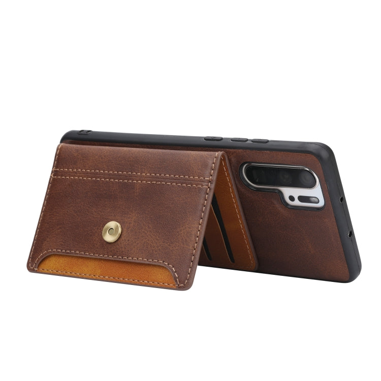 Frendorf | Für Samsung Galaxy S24 Ultra 5G Kalbsleder Karten Slot TPU + PU Handyhülle (Braun)