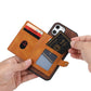 Frendorf | Für Samsung Galaxy S24 Ultra 5G Kalbsleder Karten Slot TPU + PU Handyhülle (Braun)