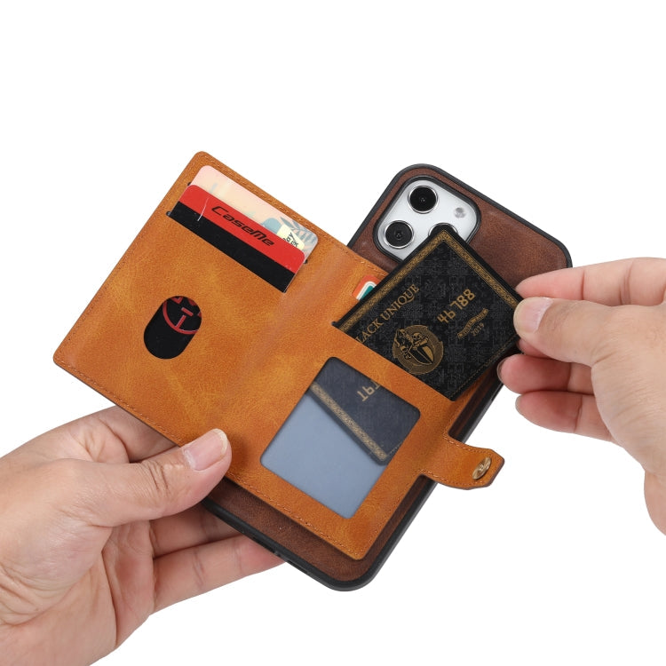 Frendorf | Für Samsung Galaxy S24 Ultra 5G Kalbsleder Karten Slot TPU + PU Handyhülle (Braun)