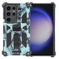 Frendorf | Für Samsung Galaxy S24 Ultra 5G Camouflage Armor Kickstand TPU + PC Magnetische Handyhülle (Mintgrün)