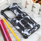 Frendorf | Für Samsung Galaxy S24 Ultra 5G Camouflage Armor Kickstand TPU + PC Magnetische Telefonhülle (Grau)
