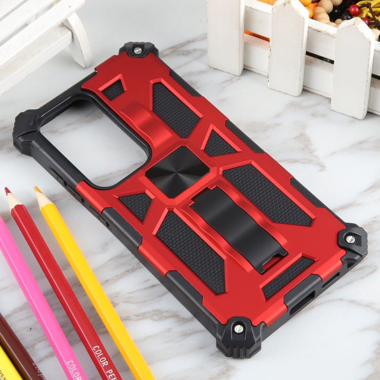 Frendorf | Für Samsung Galaxy S24 Ultra 5G Rüstungs Shockproof TPU + PC Magnetische Telefonhülle mit Halter (Rot)