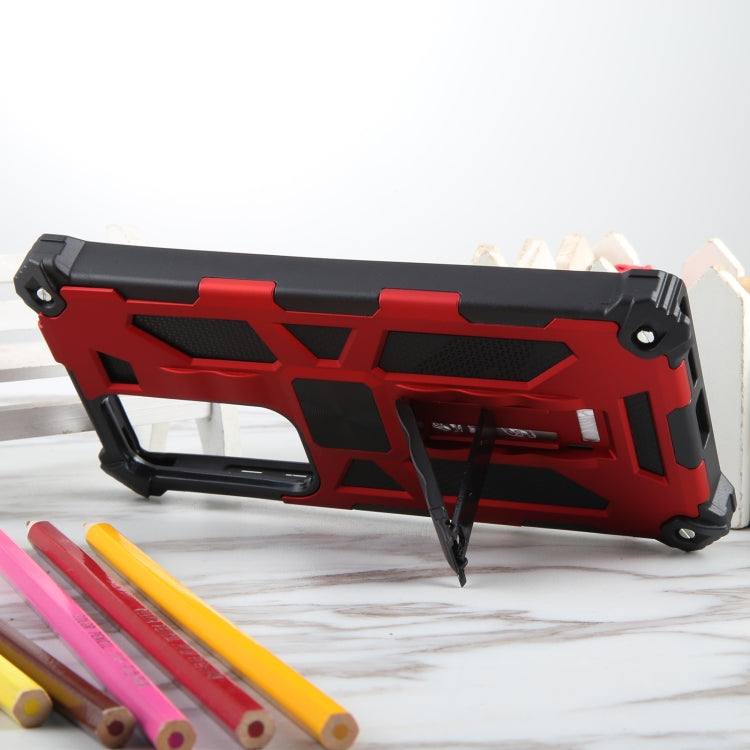 Frendorf | Für Samsung Galaxy S24 Ultra 5G Rüstungs Shockproof TPU + PC Magnetische Telefonhülle mit Halter (Rot)