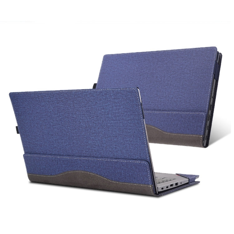 Frendorf | Für Lenovo ThinkPad T14 / T14s Gen 3 14 2022 Laptop Leder stoßfeste Schutzhülle (Dunkelblau)
