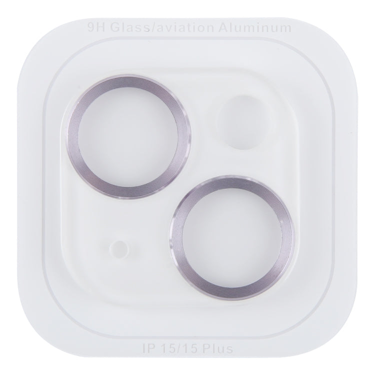 Frendorf | Für iPhone 15 Plus / 15 Gehärtetes Glas CD Textur Rückkamera-Film (Lila)