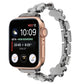 Frendorf | Für Apple Watch Series 5 40mm 5-blättrige Blume Zinklegierung Kette Uhr Band (Schwarz)