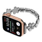 Frendorf | Für Apple Watch Series 5 40mm 5-blättrige Blume Zinklegierung Kette Uhr Band (Schwarz)