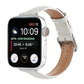 Frendorf | Für Apple Watch SE 2023 40mm Slim Krokodilleder Uhrband (Weiß)