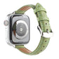 Frerndorf | Für Apple Watch Ultra 2 49mm Schlankes Krokodil-Leder Armband (Hellgrün)
