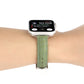 Frerndorf | Für Apple Watch Ultra 2 49mm Schlankes Krokodil-Leder Armband (Hellgrün)