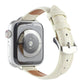 Frerndorf | Für Apple Watch Series 9 45mm Slim Krokodilleder Armband (Beige)