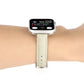 Frerndorf | Für Apple Watch Series 9 45mm Slim Krokodilleder Armband (Beige)