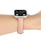 Frendorf | Für Apple Watch SE 40mm Slim Krokodilleder Uhrband (Rosa)