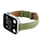 Frendorf | Für Apple Watch SE 40mm Slim Krokodilleder Armband (Hellgrün)