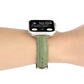 Frendorf | Für Apple Watch SE 40mm Slim Krokodilleder Armband (Hellgrün)
