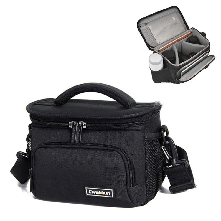 Frendorf | Cwatcun D67 Crossbody Camera Bag Fotografie Lens Schoudertas, Size:30.5 x 16.5 x 20cm L(Black)
