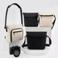 Frendorf | Cwatcun D103 Crossbody Camera Bag Photography Lens Shoulder Bag, Größe: 22,5 x 19,5 x 8cm (Beige)