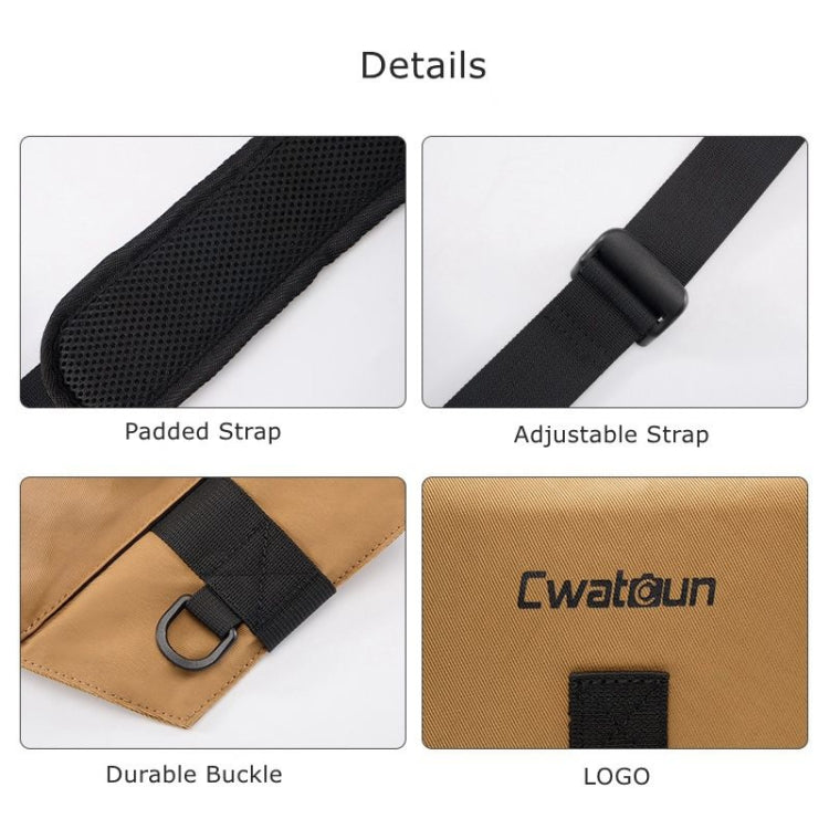 Frendorf | Cwatcun D104 Kamera Hüfttasche Weste Tasche, Größe: 75 x 10,5 x 27,5 cm (Erd)