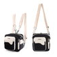 Frendorf | Cwatcun D118 Contrast Twee Ways Rugzak Cross-body Canera Tas, Maat: 21 x 21 x 14.5cm (Zwart)